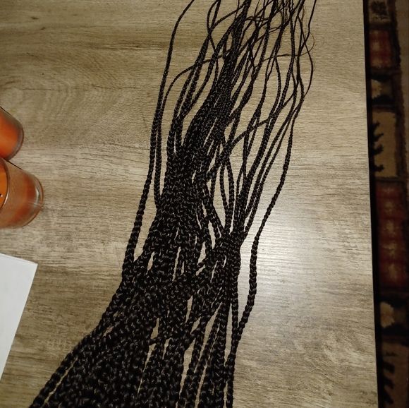 Full lace Medium size cornrow beautiful African braid Nigerian lace front wig - Picture 5 of 13